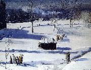 George Wesley Bellows Blue Snow the Battery painting